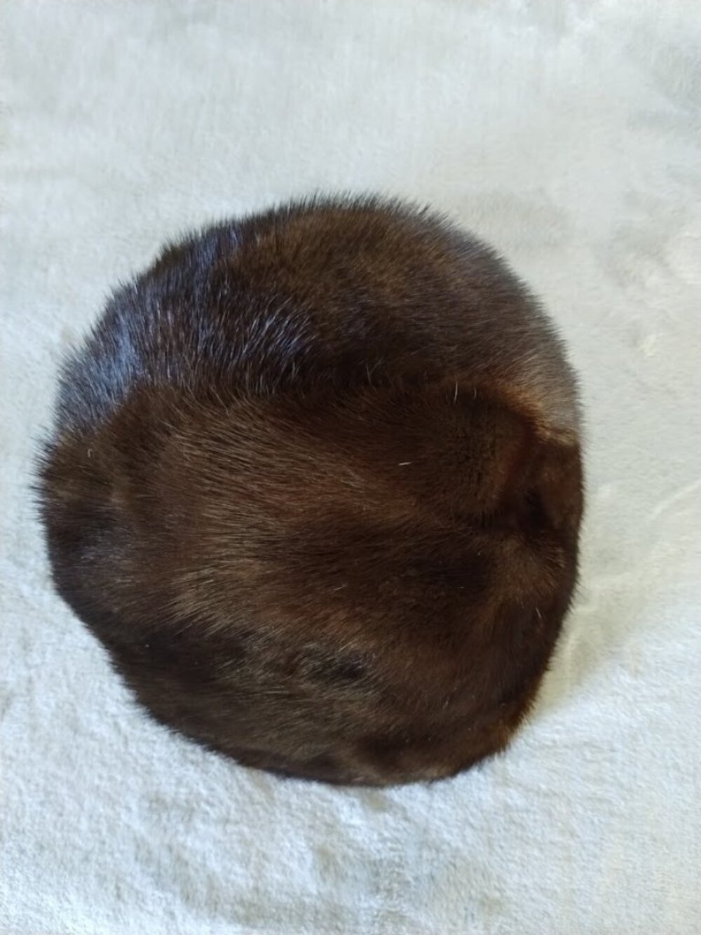 Vintage Russian or North American Genuine Mink Brown Women's Hat